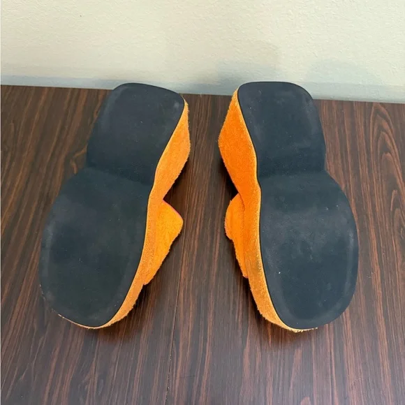 Dolls Kill Orange and Pink Platform Shoes - Picture 7 of 9